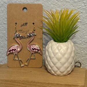 Pink Flamingo Earrings